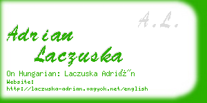 adrian laczuska business card